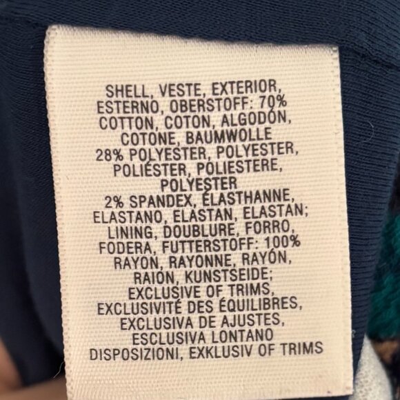 MAEVE Anthropologie Teal Geometric Pencil Skirt (size L) - Picture 5 of 5